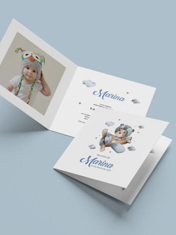 Invitación Bautizo Díptico...