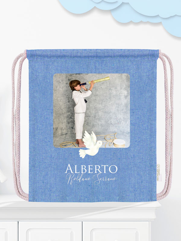 Mochila cuerdas comunión diseño...