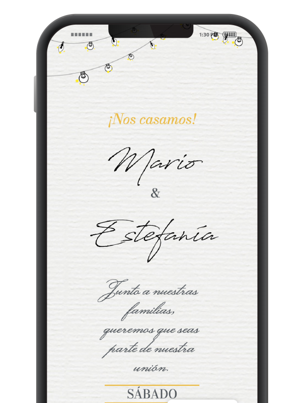 Invitación boda digital original gratis
