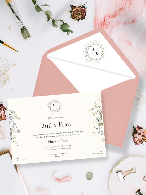 Invitaciones Boda con sobres...