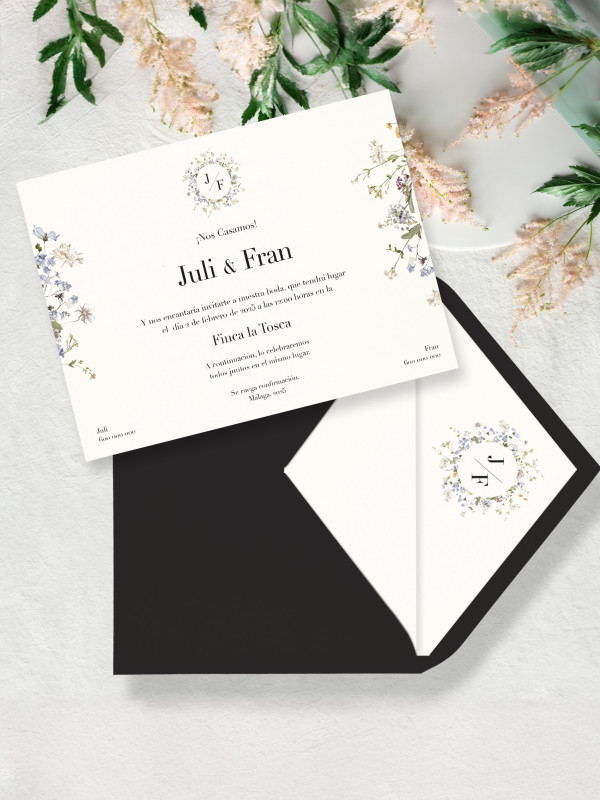 Invitacion de boda color spring original