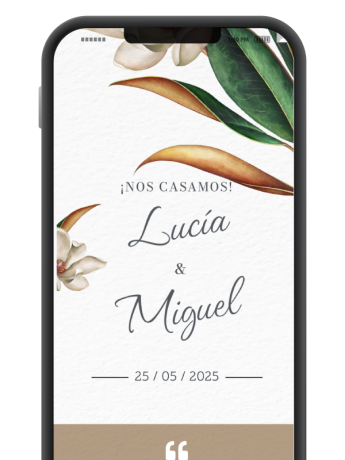 Invitación boda digital original gratis