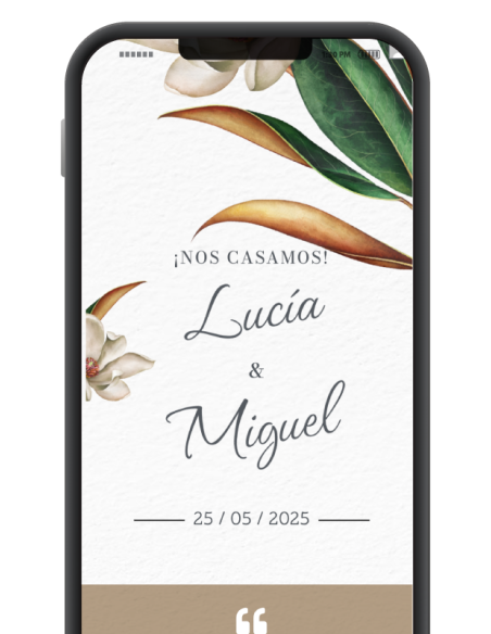 Invitación boda digital original gratis