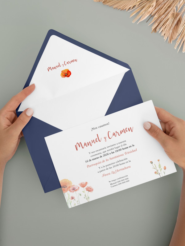 Invitaciones Boda con sobres...