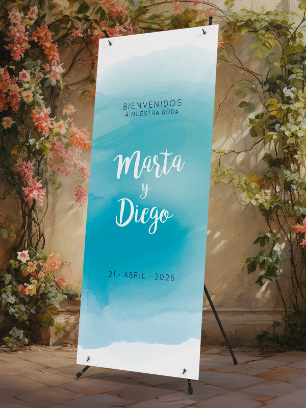 Banners de Bienvenida Bodas modelo...