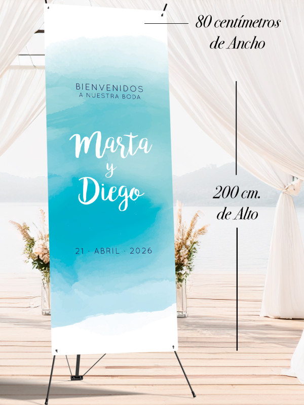 Banners de Bienvenida Bodas modelo...