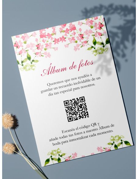 Tarjetas de fotos Boda álbum google modelo Alhelí