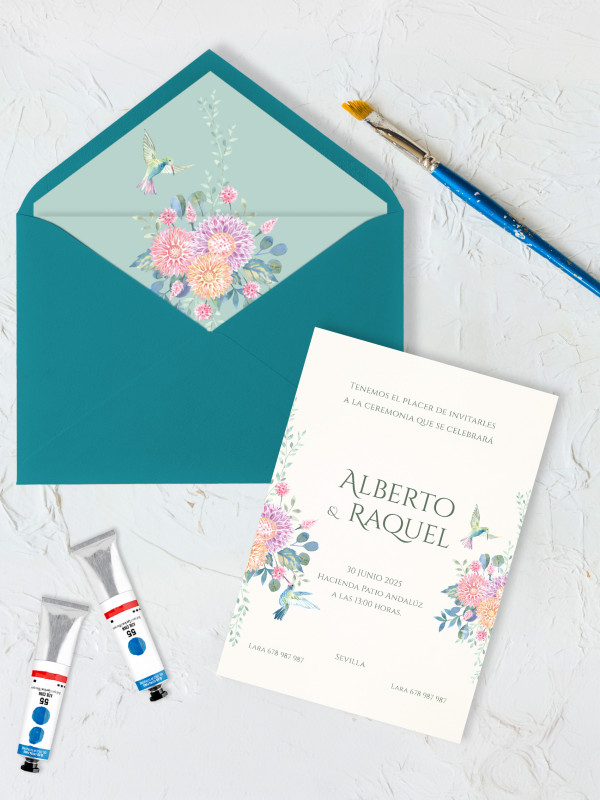 Invitaciones de boda en papel baratas
