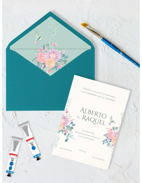 Invitaciones de boda en papel baratas