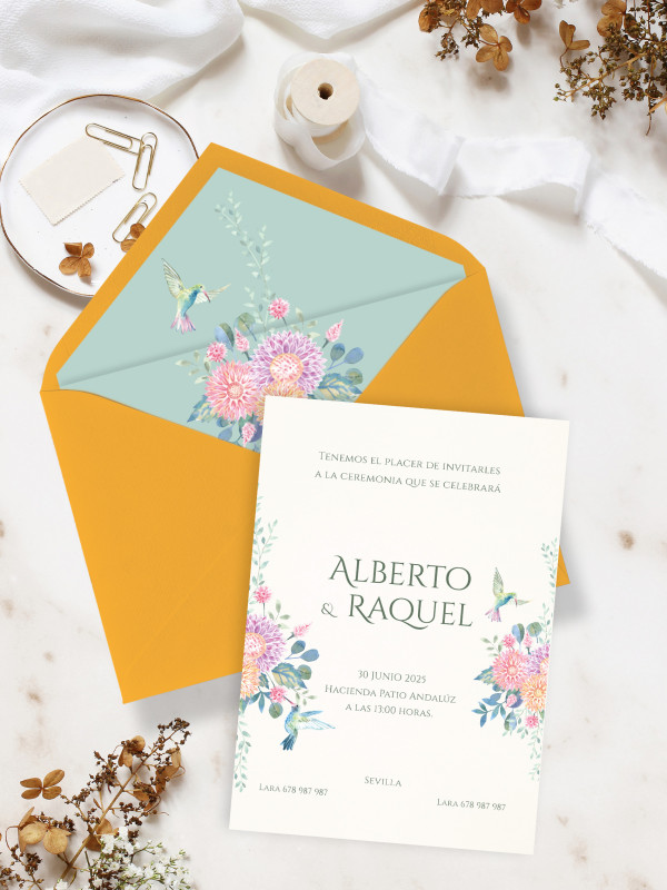 Invitaciones Boda con sobres...
