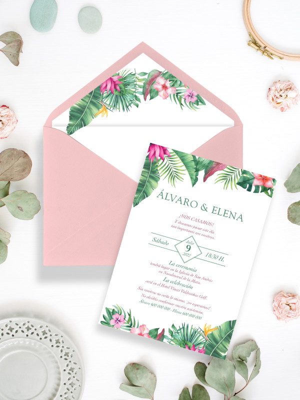 Invitaciones Boda con sobres...