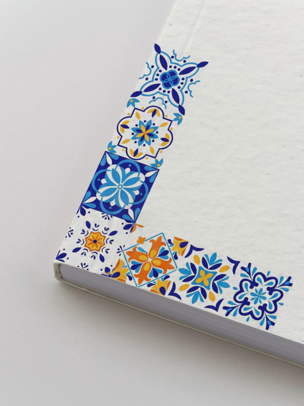 Libro firmas boda Azulejo Limones