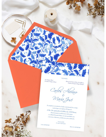 Invitaciones Boda con sobres especiales Valentina