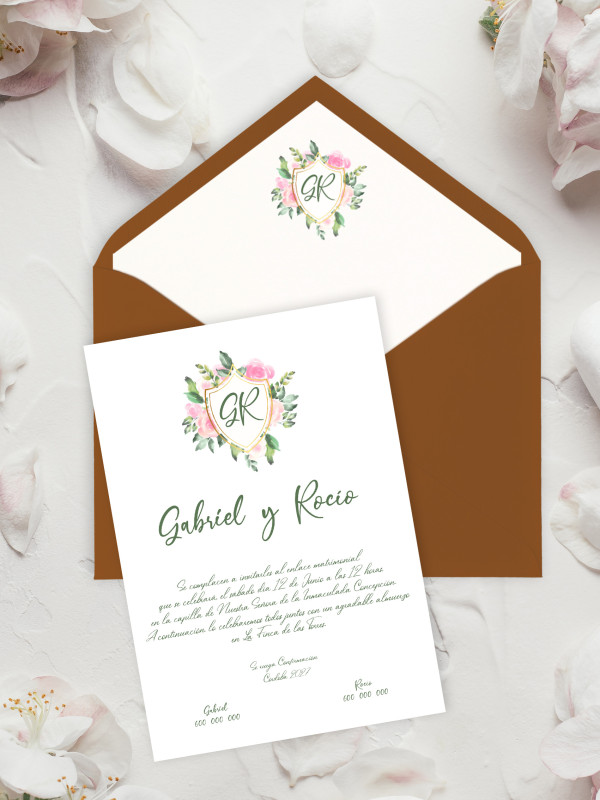 Invitaciones Boda con sobres...