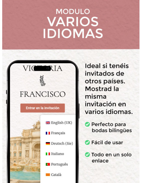 invitación elegante personalizada