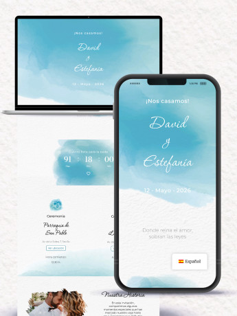 Invitación boda digital original gratis 2