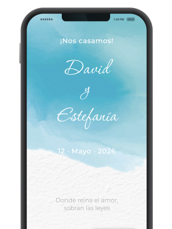 Invitación boda digital original gratis