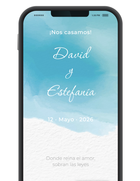 Invitación boda digital original gratis