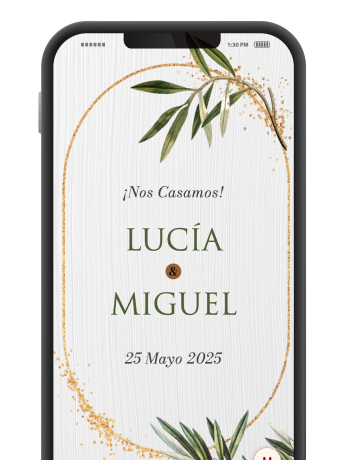 Invitación boda digital original gratis