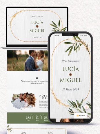 Invitación boda digital original gratis 2