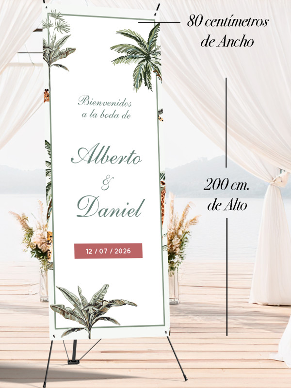Banners de Bienvenida Bodas modelo...