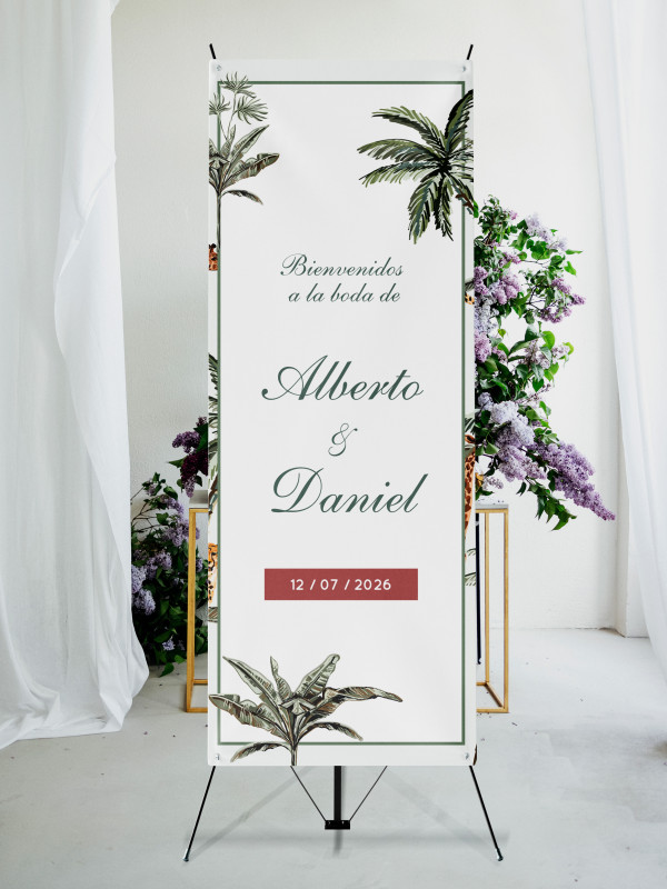 Banners de Bienvenida Bodas modelo...