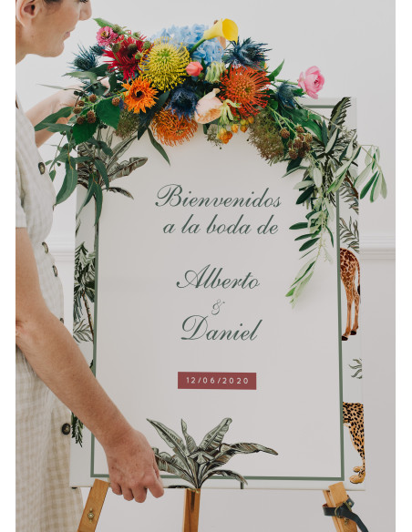 Poster boda Animal Selva