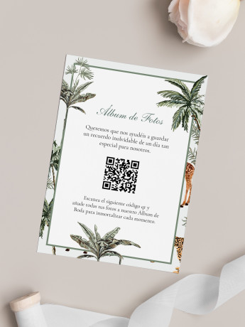 Tarjetas de fotos Boda álbum google Animal Selva