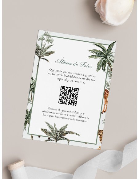 Tarjetas de fotos Boda álbum google Animal Selva