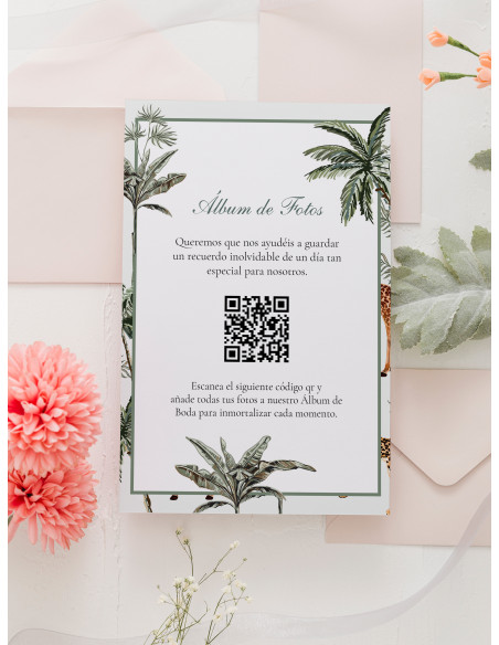 Tarjetas de fotos Boda álbum google modelo Animal Selva