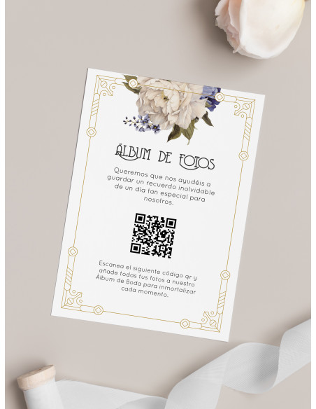 Tarjetas de fotos Boda álbum google modelo Antique