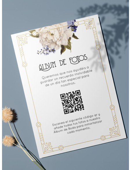 Tarjetas de fotos Boda álbum google modelo Antique