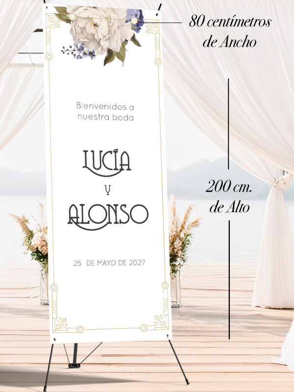 Banners de Bienvenida Bodas modelo...