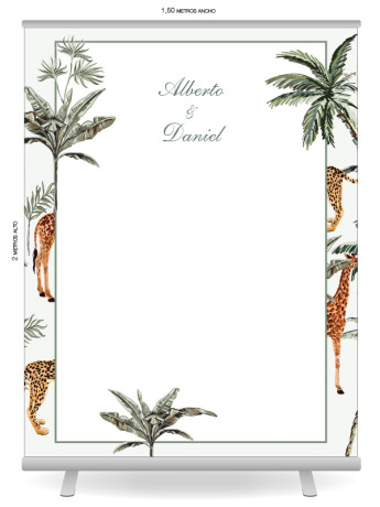 Photocall boda Animal Selva 2