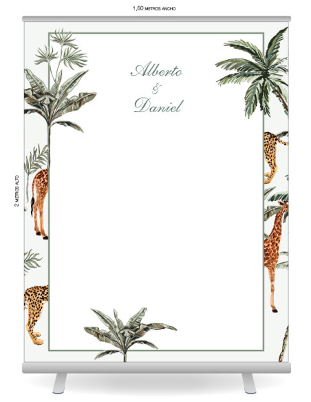 Photocall boda Animal Selva