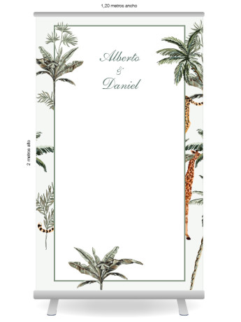 Photocall boda Animal Selva