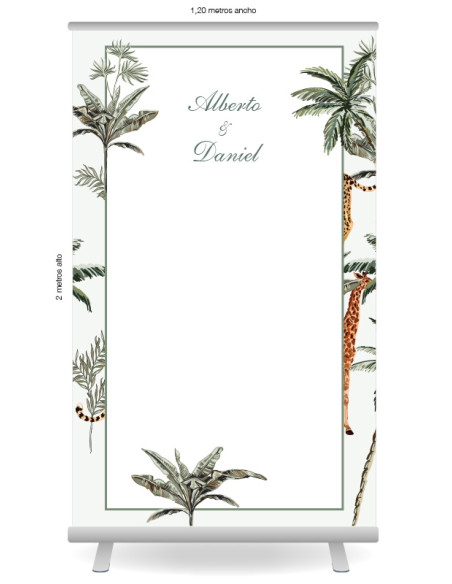 Photocall boda Animal Selva