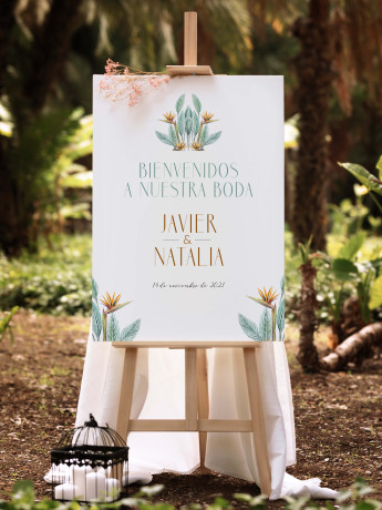 Poster boda Ave del Paraíso 2