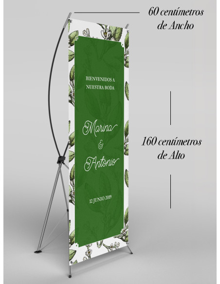 Banners de Bienvenida Bodas modelo Azahar