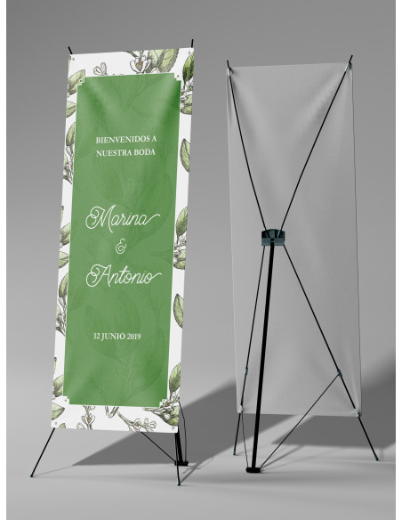 Banners de Bienvenida Bodas modelo Azahar