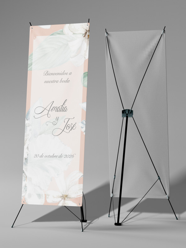 Banners de Bienvenida Bodas modelo Alma