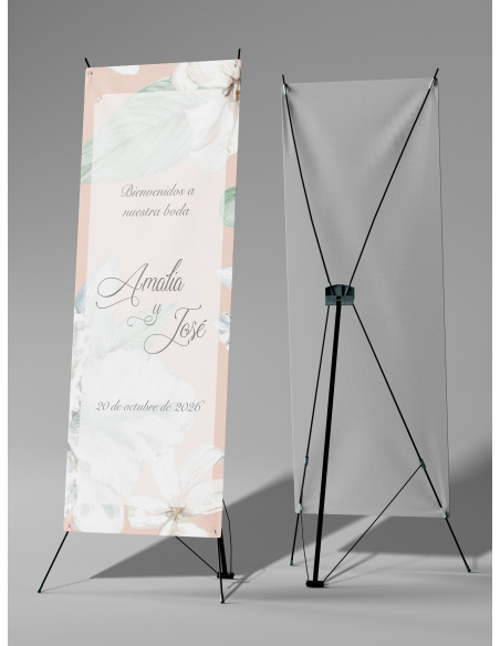 Banners de Bienvenida Bodas modelo Alma