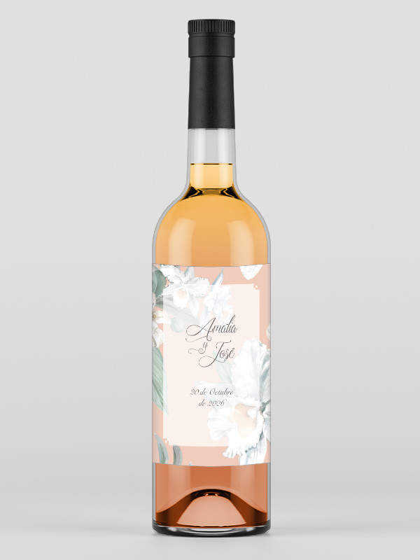 Etiqueta adhesiva botella Alma