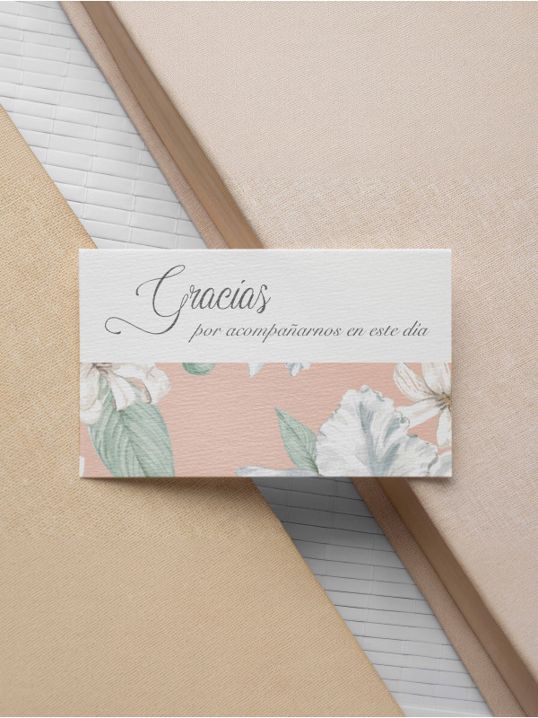Tarjeta agradecimiento Alma