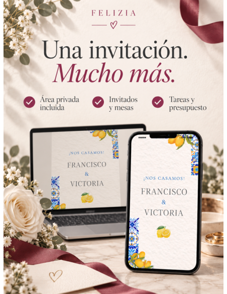 Pack Invitaciones Papel y Digital 100