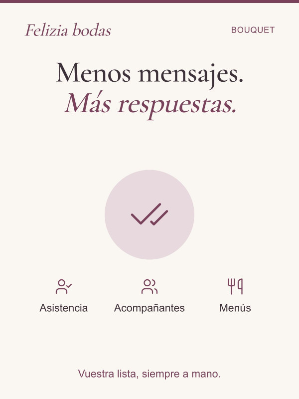 Menos mensajes y más respuestas: asistencia, acompañantes y menús en la aplicación Felizia.